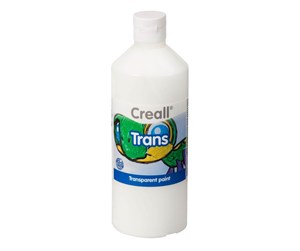 Kreative leker - Creall Transparent Paint White 500ml - 23028