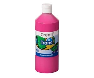 Kreative leker - Creall Transparent Paint Pink 500ml - 23030