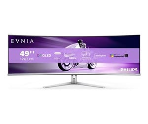 Skjerm - 49" Philips Evnia 8000-Series - 5120x1440 (DQHD) - 240Hz - OLED - 90W USB - KVM Switch - 49M2C8900/00