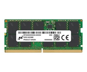 RAM - Crucial Micron - DDR5 - module - 32 GB - SO-DIMM 262-pin - 4800 MHz / PC5-38400 - unbuffered - MTC20C2085S1TC48BR