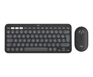 Tastatur - Logitech Pebble 2 Combo for Mac - Tastatur & Mussett - Tysk - Grå - 920-012208