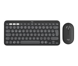 Tastatur - Logitech Pebble 2 Combo - Tastatur & Mussett - Tysk - Grå - 920-012203