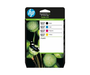 Printertilbehør blekk/toner - HP 937 / 6C400NE - 4-Pack (Black Yellow Magenta Cyan) Ink - Blekkpatron Blå - 6C400NE