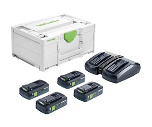 Batterier & Ladere - Festool Energy-Set SYS 18V 4x4.0/TCL 6 DUO - 577104