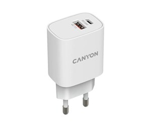 Mobil - Adaptere og ladere - Canyon H-20-04 power adapter - USB-A + USB-C - 20W - CNE-CHA20W04