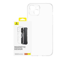 Mobil - Deksel og etui - Baseus Magnetic Phone Case for iPhone 15 Plus  OS-Lucent Series (Clear) - P60157205203-02