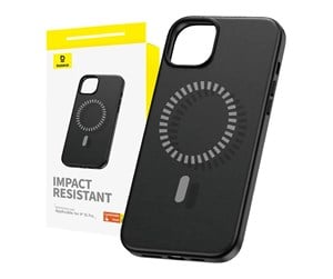 Mobil - Deksel og etui - Baseus Magnetic Phone Case for iPhone 15 Pro  Fauxther Series (Black) - P60157305113-01