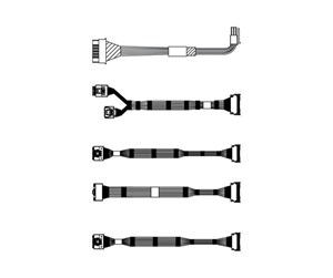 Diverse kabel - Lenovo ThinkSystem Front BP2 NVMe - 4X97A59776