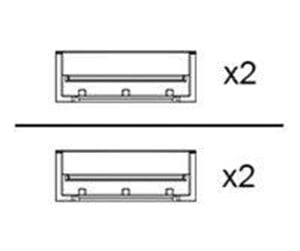 Nettverkskabel - 800GBase-CU direct attach cable - 1.5 m - 4X97A84582