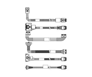 Diverse kabel - Lenovo storage cable kit - 4X97A84620