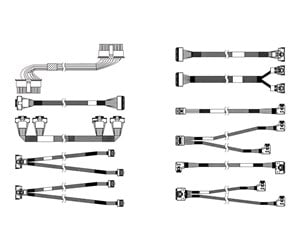 Diverse kabel - Lenovo storage cable kit - 4X97A85164