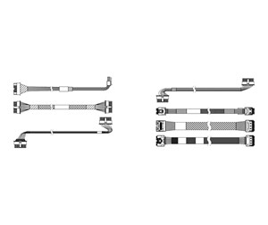 Diverse kabel - Lenovo storage cable kit - 4X97A85179