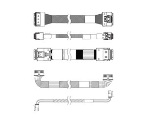 Nettverksadapter - Lenovo ThinkSystem Internal RAID adapter cable kit - 4X97A86182