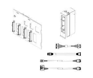 Kabinett tilbehør (kjølepasta mv.) - Lenovo - server SAS/SATA/NVMe backplane - 4XB7A69397