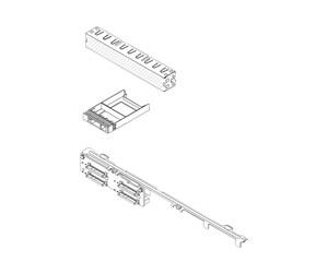 Kabinett tilbehør (kjølepasta mv.) - Lenovo - server accessories kit - 1U - 4XH7A83852