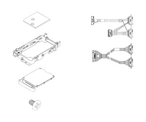 Lagrings-tilbehør - Lenovo storage upgrade kit - 4XF7A83362