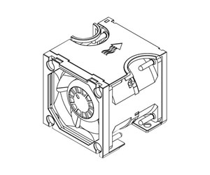 Kjøling og vifter - Lenovo ThinkSystem 2U Performance Fan Option Kit - 4F17A82884