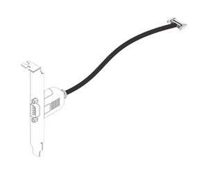 Parallell/seriell kabel - Lenovo ThinkSystem - serial panel - DB-9 - 4X97A82921