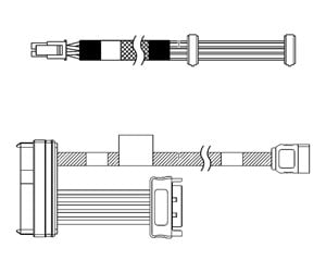 Diverse kabel - Lenovo storage cable kit - 4X97A81465