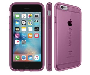 Mobil - Deksel og etui - Speck iPhone 6/6s CandyShell Clear (Beaming Orchid) - 73684-5552