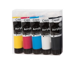 Kreative leker - Creall Studio Acrylic paint 5x120ml - 33800