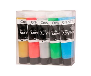 Kreative leker - Creall Studio Acrylic Paint Metallic 5x120ml - 33802