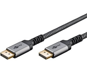 Skjermkabel - Pro Displayport 1.4 Sleeved - Skjermkabel - 2m - Svart - HDMI1.4SL2