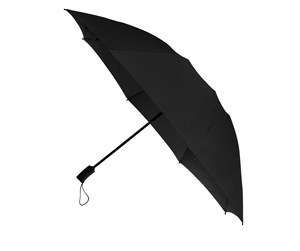 Fritid & Reise - miniMAX IMPLIVA LGF-406 Compact Umbrella Black Fiberglass Polyester 100 cm - Black - LGF-406-8120