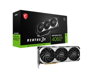 Grafikkort - MSI GeForce RTX 4060 Ti VENTUS 3X E OC - 8GB GDDR6 RAM - Grafikkort - RTX 4060 Ti VENTUS 3X E 8G OC