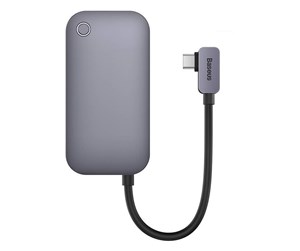 USB-hub - Baseus PadJoy Series USB-C to USB 3.0 + HDMI + USB-C PD + jack 3.5mm + SD/TF (Grey) USB-hub - USB 3.0 - 6 porter - Grå - WKWJ000113