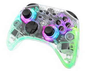 Spill - Tilbehør - Deltaco Transparent RGB - Controller - Android - GAM-149-T