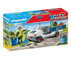 Playmobil - Playmobil City Action - Byrenhold med elektrisk kjøretøy - 71433