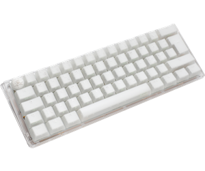 Tastatur - Ducky One 3 - Aura White Nordic - Mini 60% - Cherry Blue - RGB - ND - Gamingtastatur - Nordisk - Hvit - DKON2161ST-CFIPDAWWWWC1