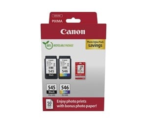 Papir, Fotopapir & Etiketter - Canon PG-545/CL-546 / 8287B008 Multi Pack - 8287B008