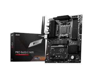 Hovedkort - MSI PRO B650-S WIFI Hovedkort - AMD B650 - AMD AM5 socket - DDR5 RAM - ATX - PRO B650-S WIFI