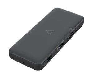 Dokkingstasjon - V7 UCMINIDOCKDUAL-PT - mini-dock - USB-C 3.2 Gen 1 - HDMI - GigE - UCMINIDOCKDUAL-PT