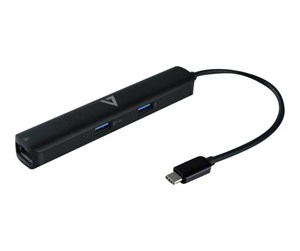 Dokkingstasjon - V7 UCMINIDOCK-PT - docking station - USB-C 3.2 Gen 1 - DVI HDMI - GigE - UCMINIDOCK-PT