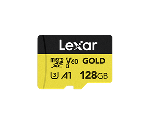 Minnekort - Lexar Professional GOLD MicroSDXC - 280MB/s - 128GB - LMSGOLD128G-BNNNG