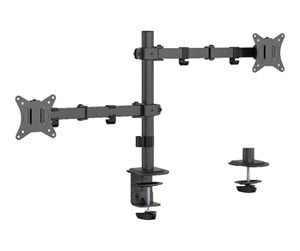 Skjermholder - Gembird Adjustable desk mounted double monitor arm - MA-D2-03