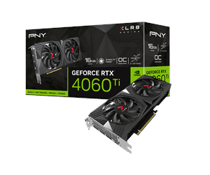 Grafikkort - PNY GeForce RTX 4060 Ti Verto OC Dual Fan - 16GB GDDR6 RAM - Grafikkort - VCG4060T16DFXPB1-O