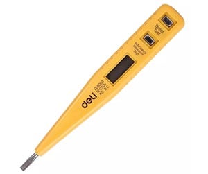 Instrumenter - Deli Tools Voltage Tester 12-250V  EDL8003 (yellow) - EDL8003