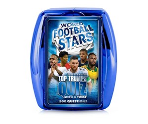 Brettspill & Puslespill - Winning Moves World Football Stars Blue Top Trumps Quiz Card Game (English) - 5036905042680