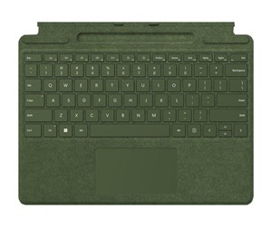 Tastatur - Microsoft Surface Pro Signature Keyboard - keyboard - with touchpad accelerometer Surface Slim Pen 2 storage and charging tray - QWERTY - forest - Tastatur - Grønn - 8XA-00129