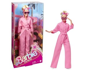 Dukker, Bamser & Utstyr - Barbie Margot Robbie As  In Pink Power Jumpsuit - HRF29