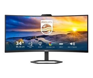 Skjerm - 34" Philips 5000 Series - 3440x1440 - 100Hz - VA - USB-C - 34E1C5600HE