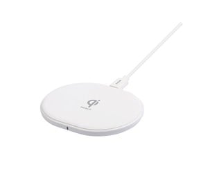 Mobil - Adaptere og ladere - Deltaco Wireless charger 10 W USB-C Qi certified white - QI-1039