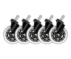 Gamingstol - Deltaco Casters for gaming chairs 5pcs Black - GAM-157