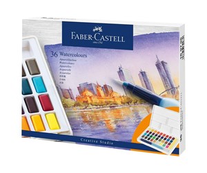 Skrive- & Tegneverktøy - Faber Castell Creative Studio - paint set - 36-piece - watercolour - 36 colours - assorted colours - 169736