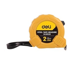 Instrumenter - Deli Tools Steel Measuring Tape 2m/13mm  EDL9002B (yellow) - EDL9002B