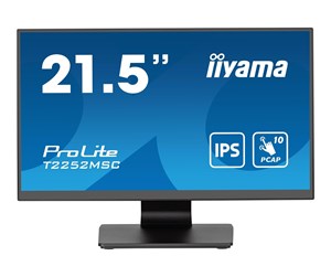 Skjerm - 22" iiyama ProLite T2252MSC-B2 - 1920x1080 - IPS - Touchscreen - T2252MSC-B2